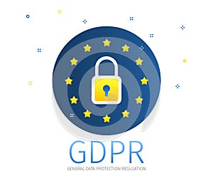 Concept of General Data Protection Regulation in European Union. EU GDPR.