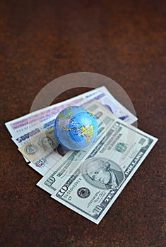 Concept for global financial business or transactions