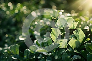 Concept Green The Meaning Behind the Green Recycling Symbol Waste Reduction and ESG Values