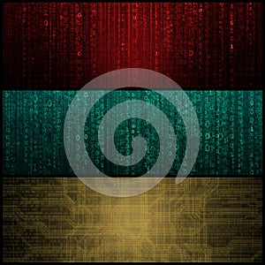 Concept of Hacker Attack, Virus Infected Software, Dark Web and Cyber Security. Abstract Digital Background With