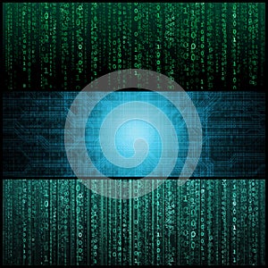 Concept of Hacker Attack, Virus Infected Software, Dark Web and Cyber Security. Abstract Digital Background With