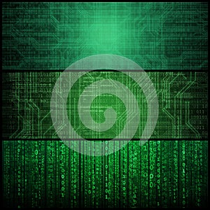 Concept of Hacker Attack, Virus Infected Software, Dark Web and Cyber Security. Abstract Digital Background With