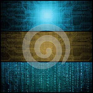 Concept of Hacker Attack, Virus Infected Software, Dark Web and Cyber Security. Abstract Digital Background With