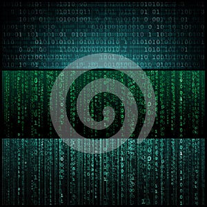 Concept of Hacker Attack, Virus Infected Software, Dark Web and Cyber Security. Abstract Digital Background With