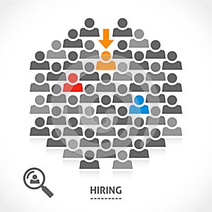 Concept of hiring new vacancy