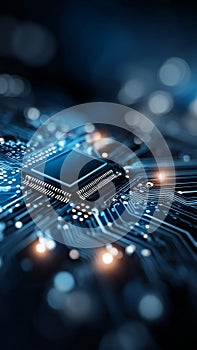 Concept of human and AI Artificial intelligence cooperation and coexisting while