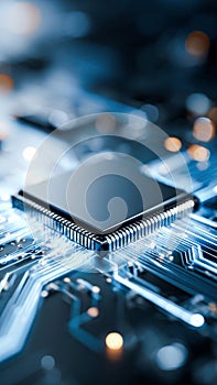 Concept of human and AI Artificial intelligence cooperation and coexisting while