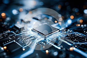 Concept of human and AI Artificial intelligence cooperation and coexisting while