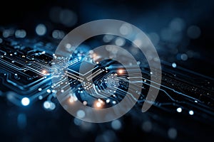 Concept of human and AI Artificial intelligence cooperation and coexisting while