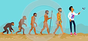 Concept of Human Evolution from Ape to Man