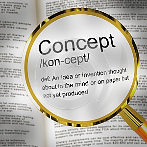 Concept or hypothesis icon means visualising the idea - 3d illustration