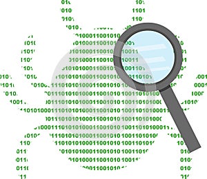 concept icon search analyzing computer bug