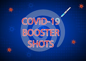 Concept idea COVID-19 vaccine boosters can further enhance or restore protection, vector illustration