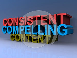 Consistent compelling content