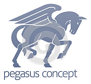 Pegasus Winged Horse Concept photo