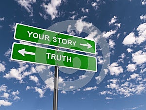 Truth versus your story photo
