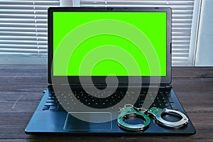 Concept image of computer crime