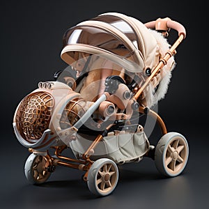 Luxury Futuristic Baby Stroller with Modern Design