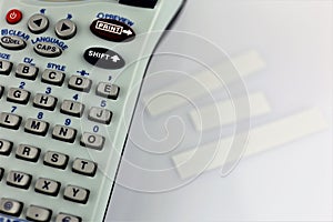 An concept Image of Hand Label maker with copy space