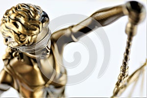 An concept Image of a Justitia statue, justice