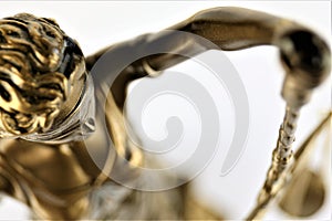 An concept Image of a Justitia statue, justice