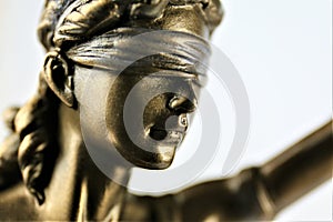 An concept Image of a Justitia statue, justice