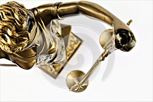 An concept Image of a Justitia statue, justice