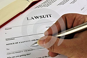 An concept Image of a lawsuit