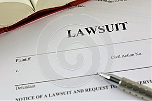 An concept Image of a lawsuit photo