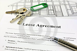 An concept Image of a Lease Agreement