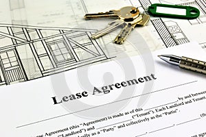 An concept Image of a Lease Agreement