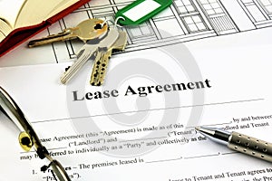 An concept Image of a Lease Agreement