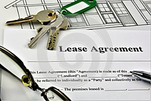 An concept Image of a Lease Agreement