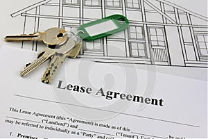 An concept Image of a Lease Agreement