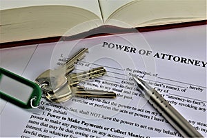 An concept Image of a power of attorney, business, lawyer