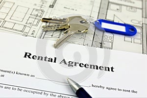 An concept Image of a rental agreement