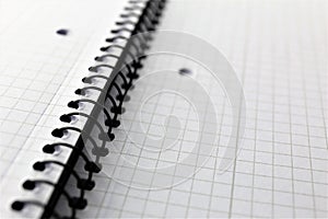 An concept Image of a ring book - binder, macro - with copy space