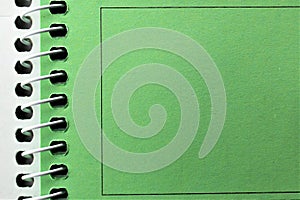 An concept Image of a ring book - binder, macro - with copy space