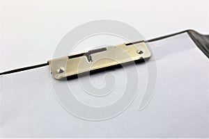 An concept Image of a ring book - binder, macro - with copy space