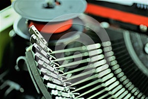 An concept Image of a typewriter letter - typebar