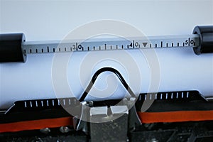 An concept Image of a typewriter letter - typebar