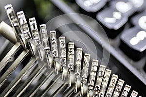 An concept Image of a typewriter letter - typebar
