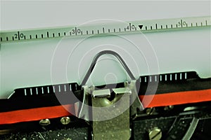 An concept Image of a typewriter letter - typebar