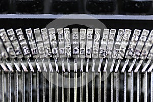 An concept Image of a typewriter letter - typebar