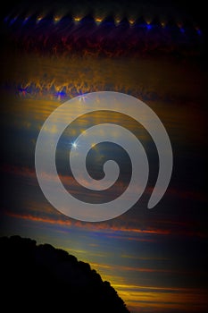 An Image Of A Very Large Object In The Sky. Generative AI