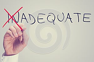 Concept of Inadequate versus Adequate