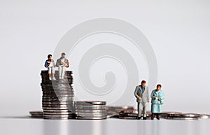 The concept of income and generation gap.