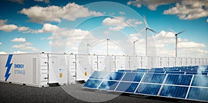 Concept of industrial energy storage system.