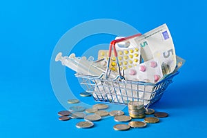 The concept of inflation in medicine. Medicine and money in the market basket. The increase in prices for medicines