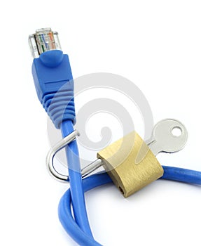 Concept of insecure internet connection